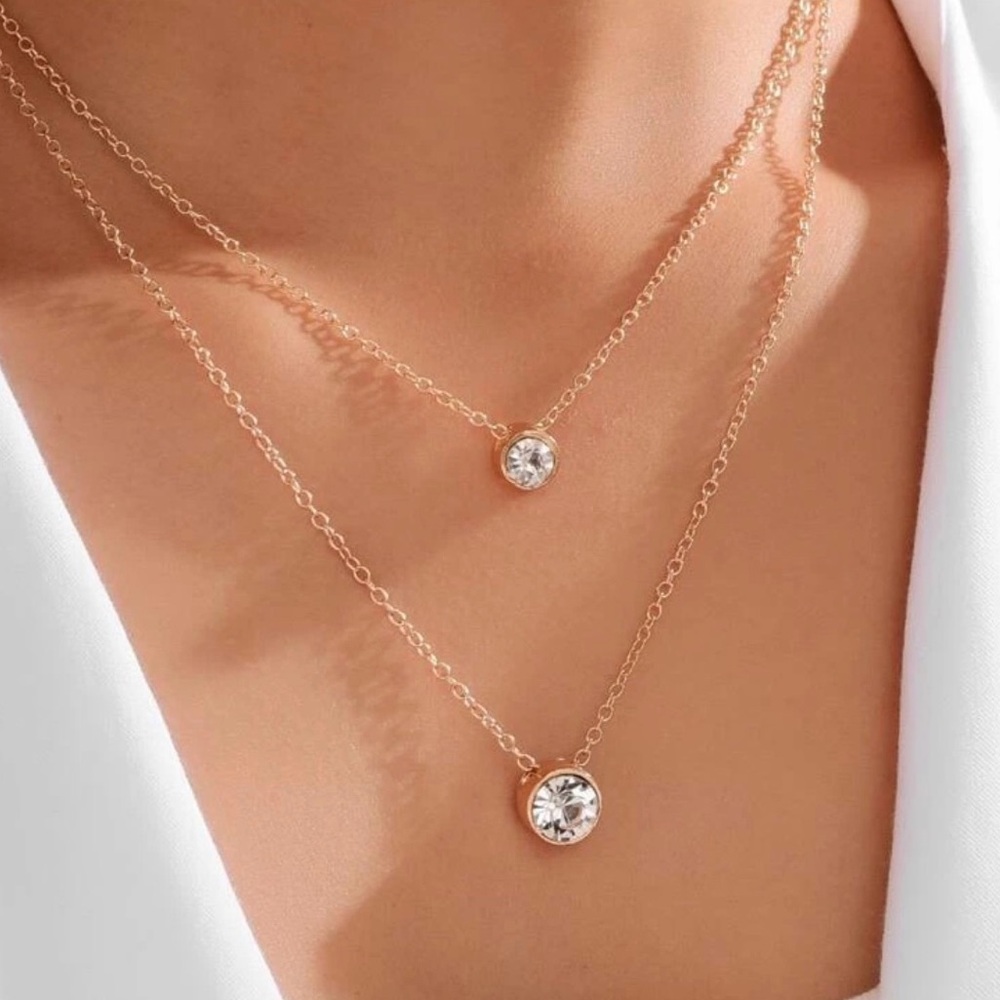 Gold Double Layered Necklace